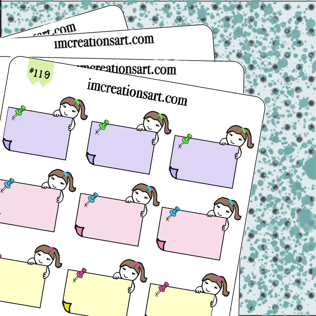 Post It Reminders in Pastels