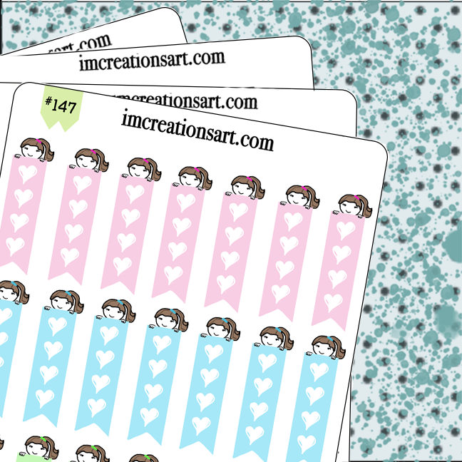 List Heart Pastel Colors Checklist
