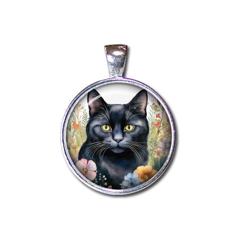 Shabby Chic Black Cat