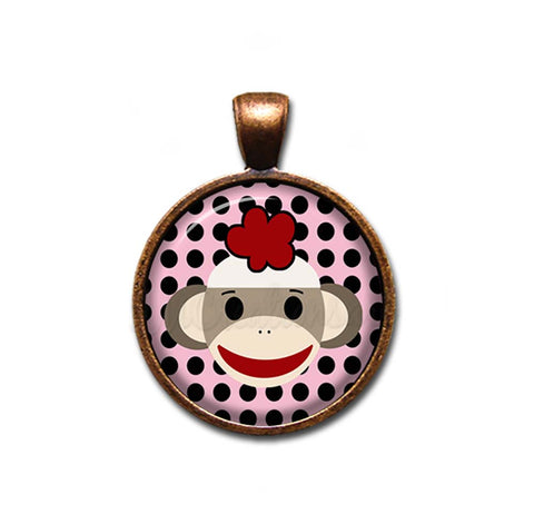 Sock Monkey Polka Dots