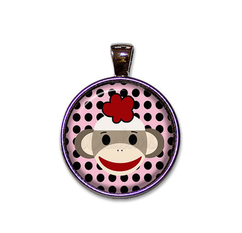 Sock Monkey Polka Dots
