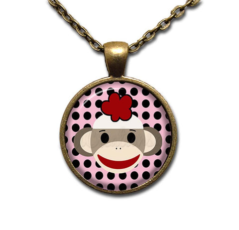 Sock Monkey Polka Dots