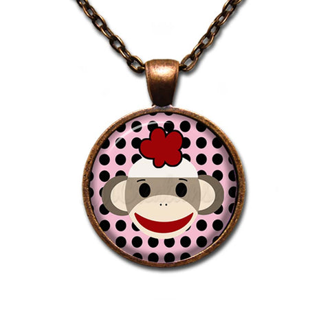 Sock Monkey Polka Dots