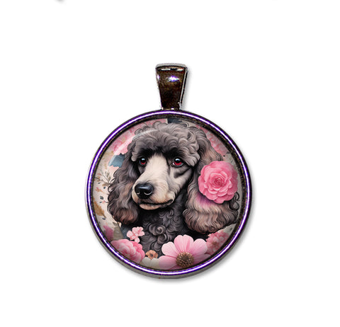 Shabby Chic Black Poodle