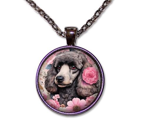 Shabby Chic Black Poodle