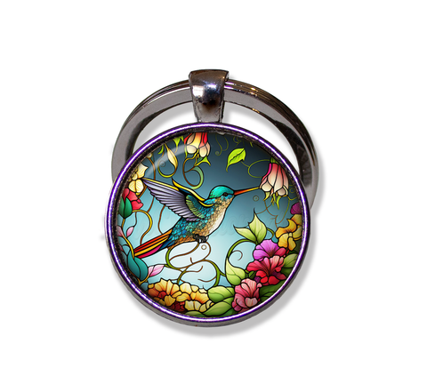 FAUX Stained Glass Hummingbird