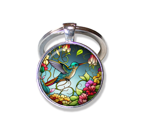 FAUX Stained Glass Hummingbird