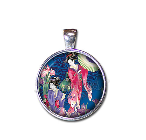 Geisha Women in Royal Blue
