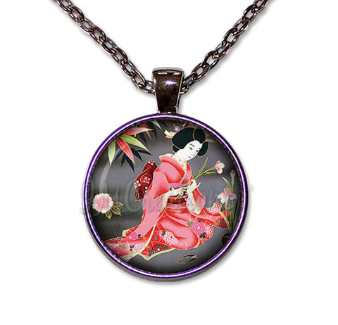 Geisha Girl Pink Gray