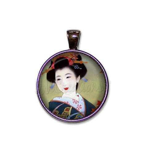 Geisha Woman in Autumn
