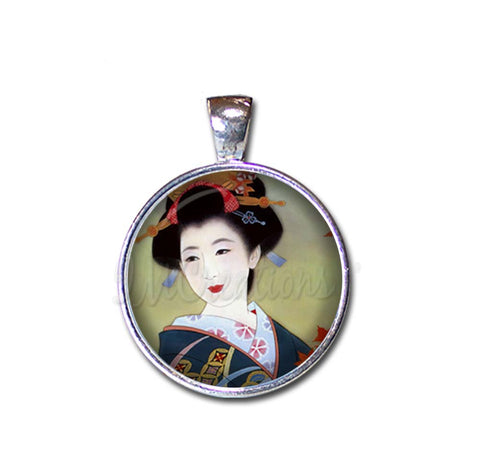Geisha Woman in Autumn