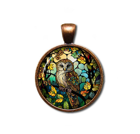 Faux Stained Glass Owl
