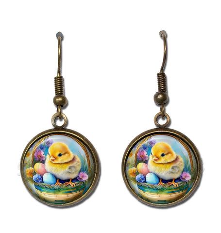 Cute Chick in Easter Basket