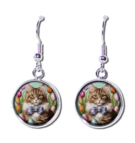 Sweet Easter Maine Coon Cat