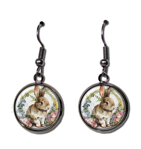 Shabby Chic Easter Rabbit and Wreath