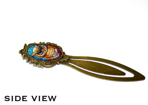 Faux Stained Glass Owl with Book