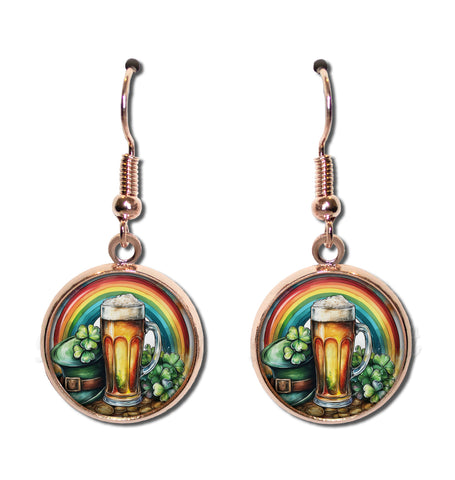 St. Patrick's Day Irish Beer and Rainbow