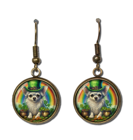 St. Patrick's Chihuahua Rainbow Pot of Gold