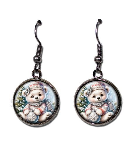 Holiday Polar Bear Cub with Ornament