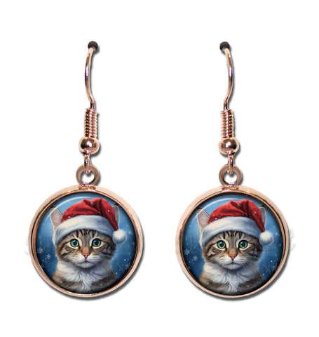 Tabby Cat with Santa Hat (Copy)