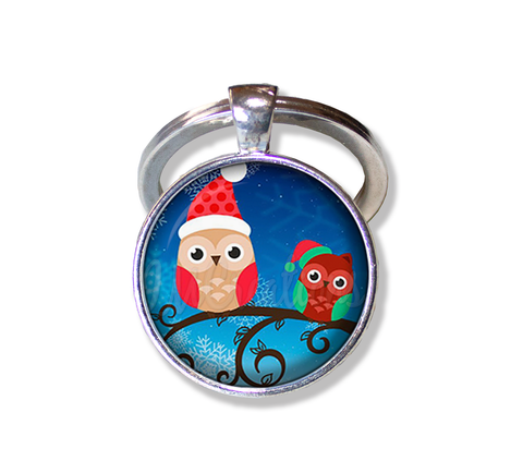 Sweet Christmas Tree Owls