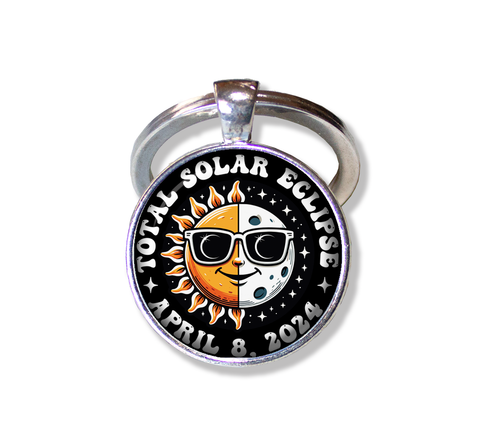 Total Solar Eclipse Sun Moon April 8, 2024