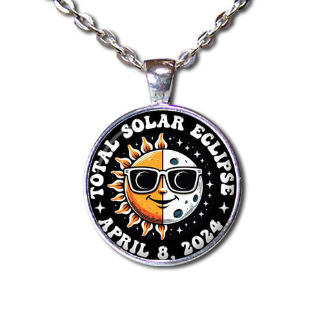 Total Solar Eclipse Sun Moon April 8, 2024