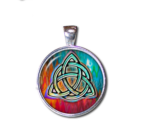 Triquetra Celtic Knot Trinity Colorful