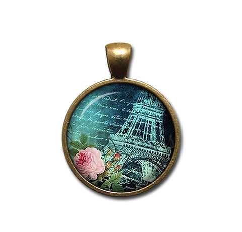 Eiffel Tower in Teal