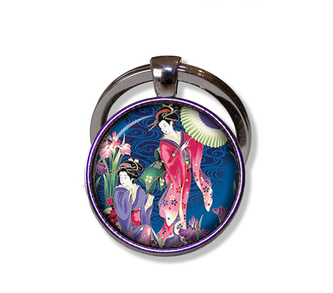 Geisha Women in Royal Blue