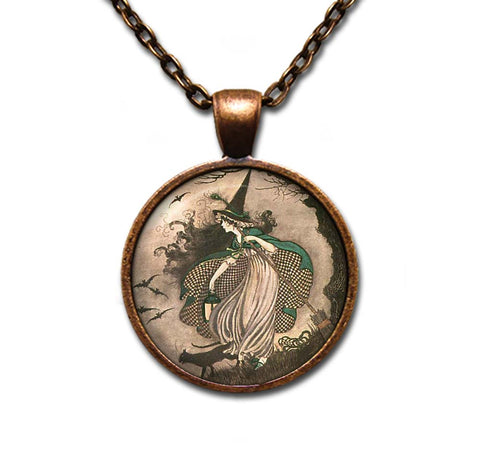 Ida Outhwaite Halloween Witch Book Lovers