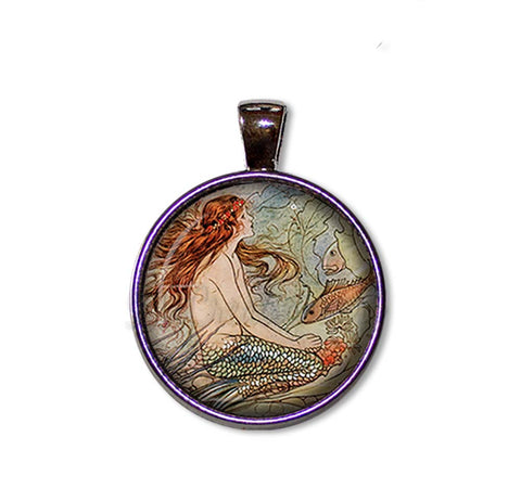 Vintage Art Mystical Mermaid