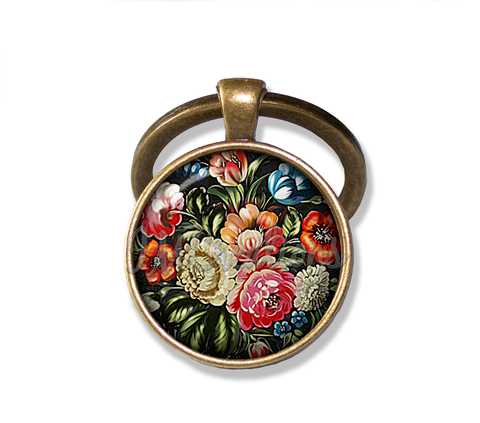 Zhostovo Style Flower Bloom