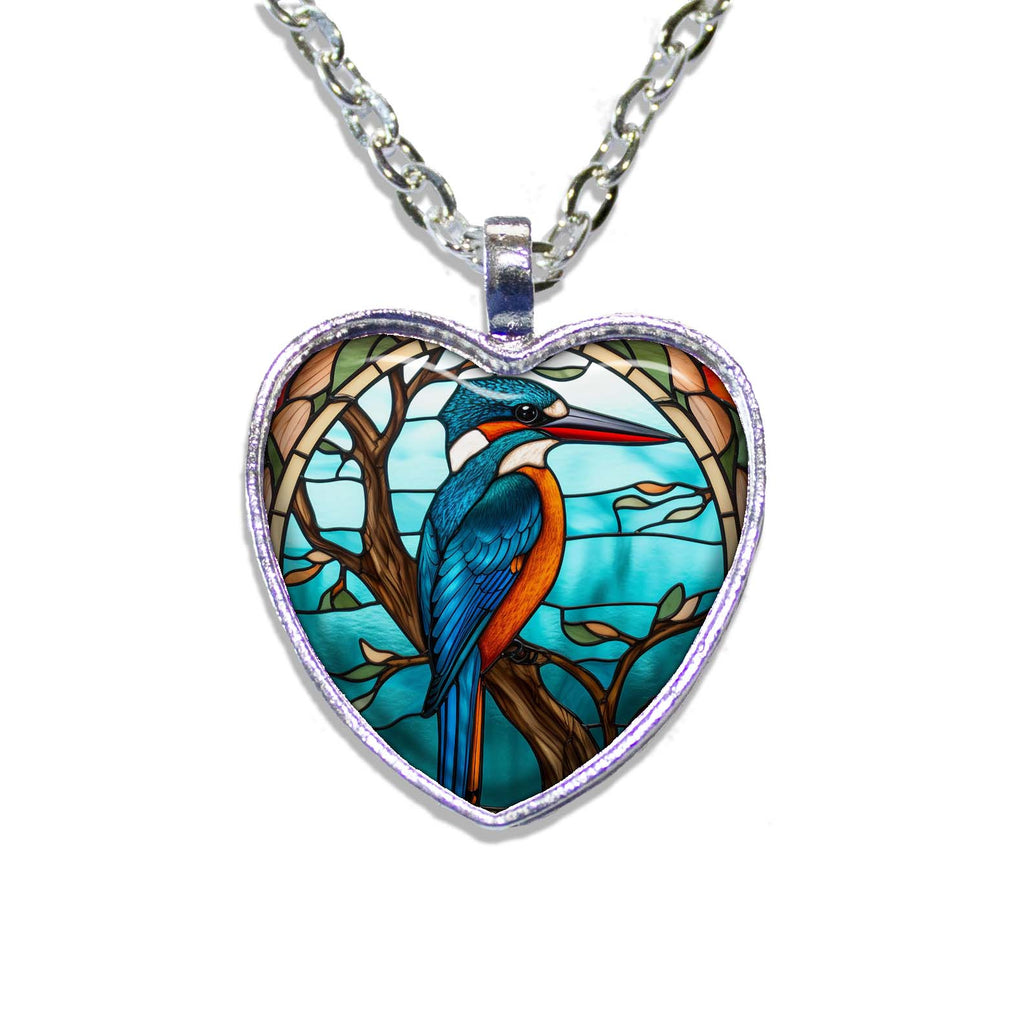 Faux Stained Glass Woodpecker