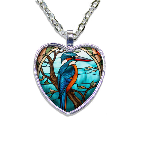 Faux Stained Glass Woodpecker