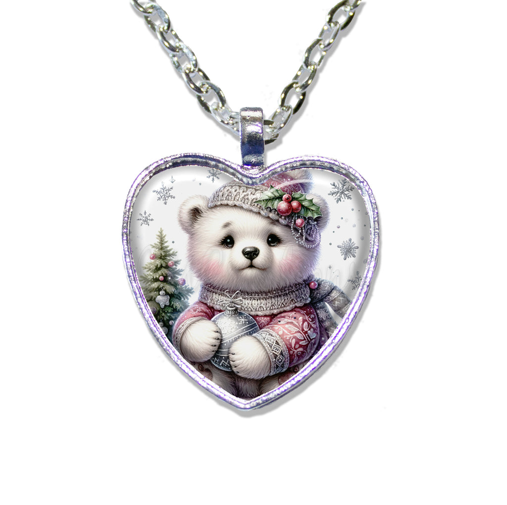 Cute Polar Bear Cub with Ornament