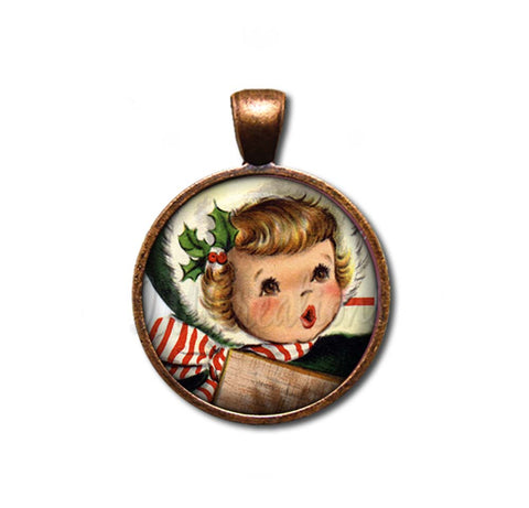 Vintage Design of Caroler Christmas
