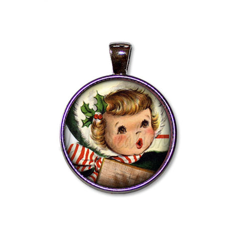 Vintage Design of Caroler Christmas