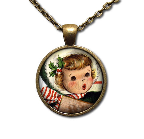 Vintage Design of Caroler Christmas