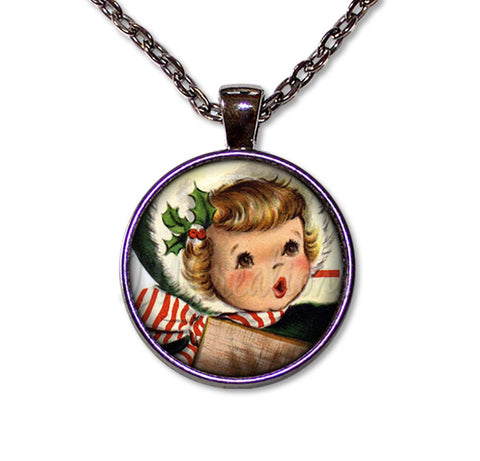 Vintage Design of Caroler Christmas