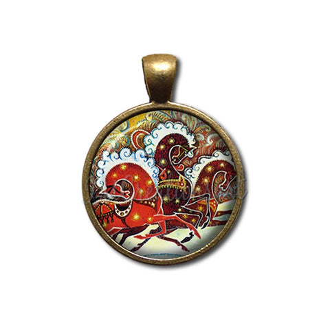 Vintage Russian Folk Art Reindeer