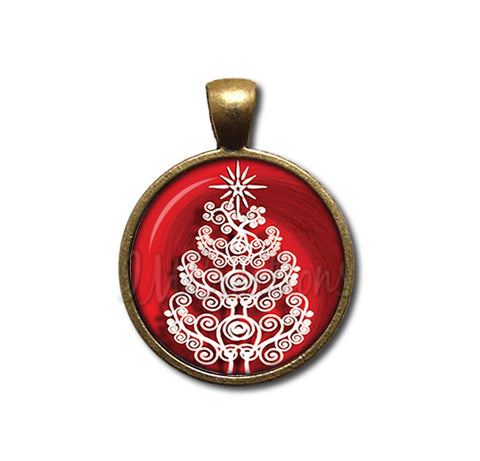 Swirly Whimsical Christmas Tree