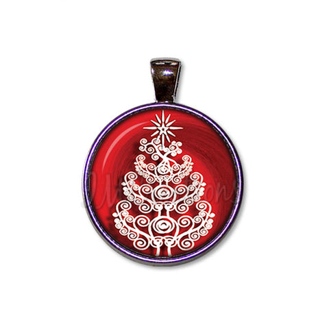 Swirly Whimsical Christmas Tree