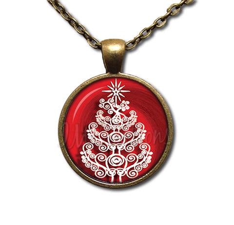 Swirly Whimsical Christmas Tree