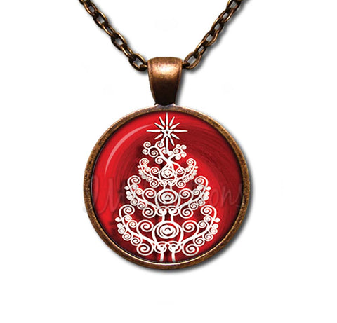 Swirly Whimsical Christmas Tree