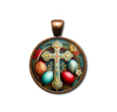 Beautiful Orthodox Cross and Eggs