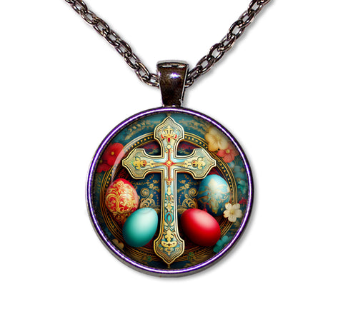 Beautiful Orthodox Cross and Eggs