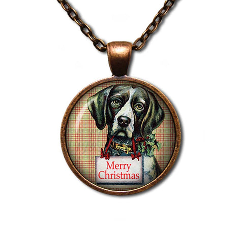 Retro Merry Christmas Dog