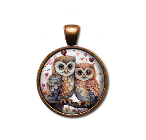 Cute Loving Tree Owls