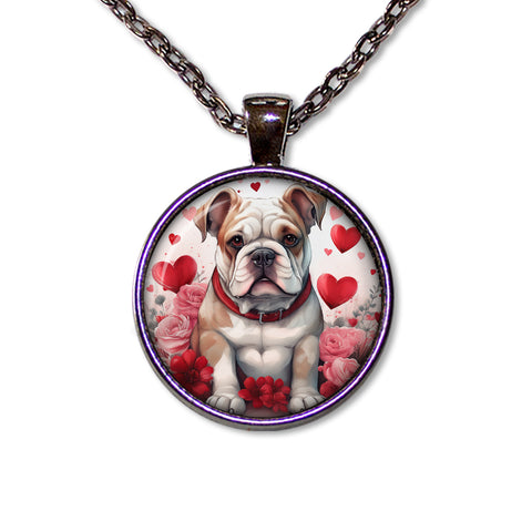 Cute Valentine Bulldog Pup